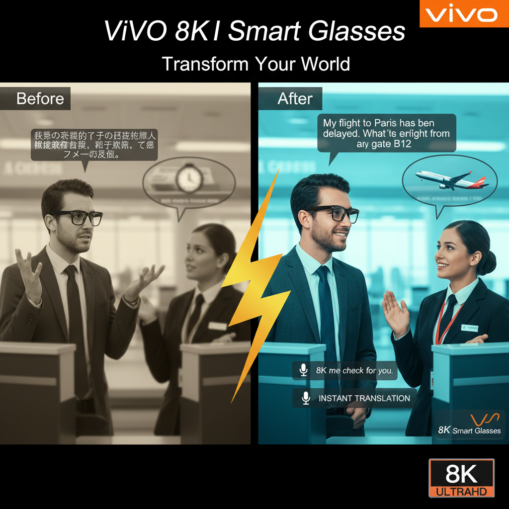 Lunettes Intelligentes ViVO 8K AI